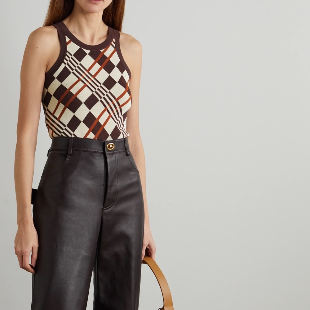 Dodo Bar Or Malaya Geometric Jacquard Tank Top